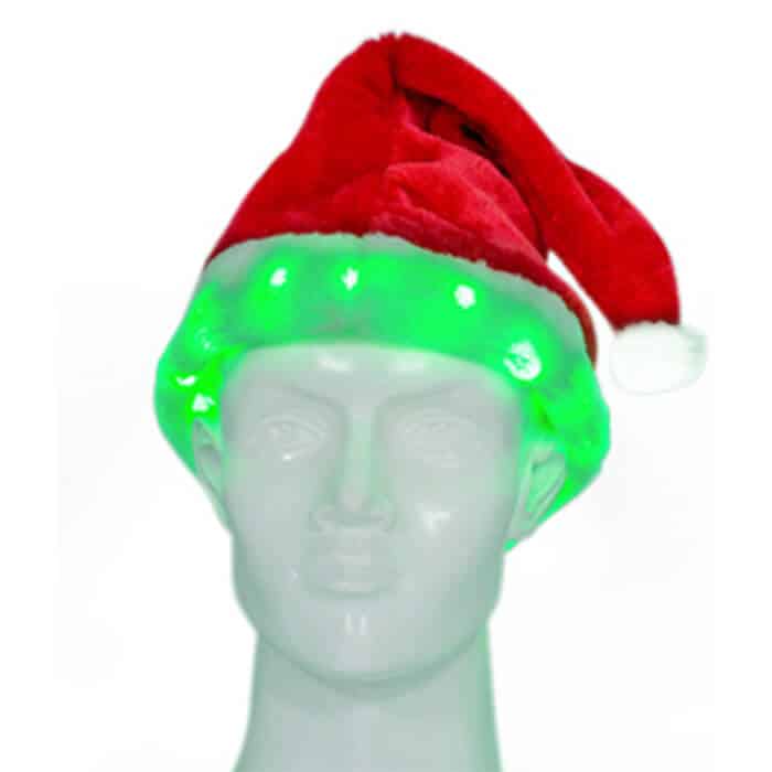 led light up santa hat